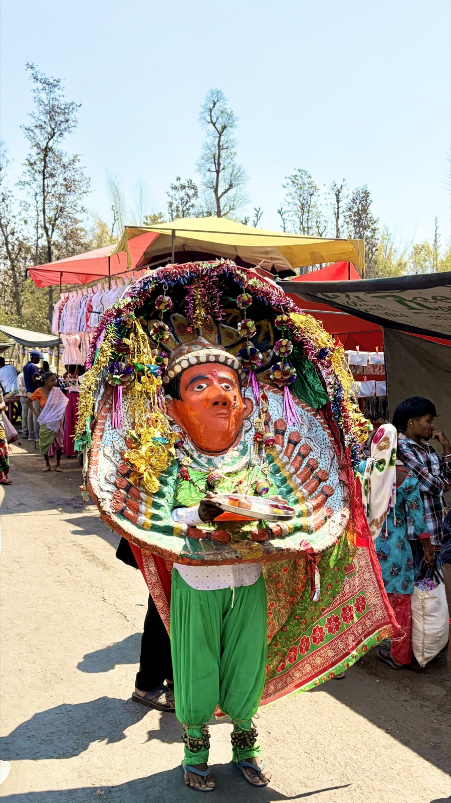 A Dangi dancer in ceremonial dress