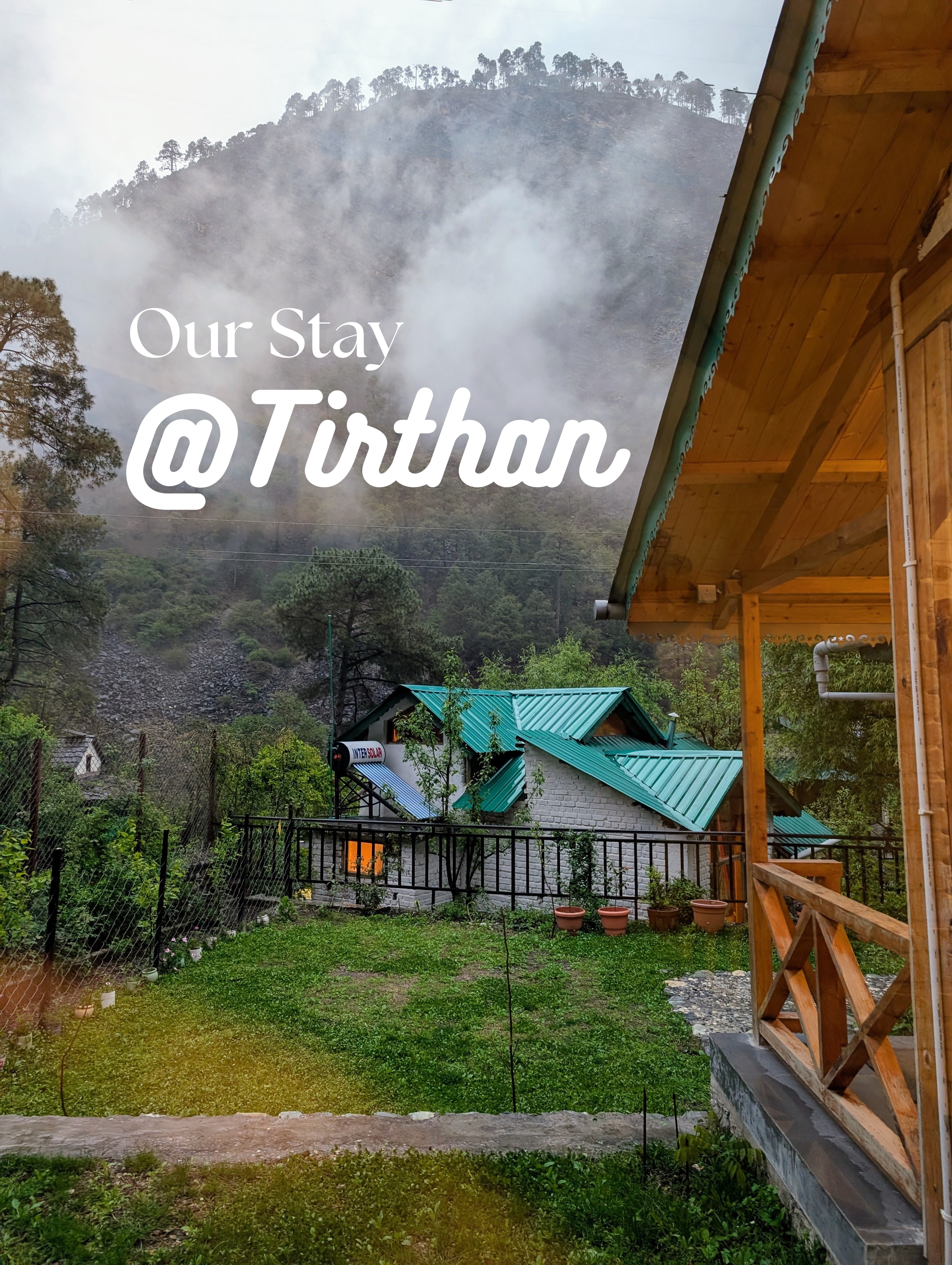 A room at the heritage stay in Tirthan Valley